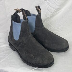 Blundstone unisex steel grey elastic sided leather boots nwot